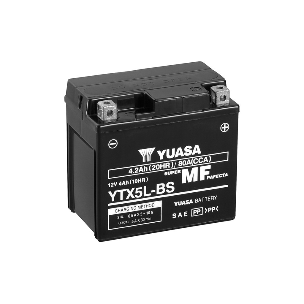 Акумулятор автомобільний Yuasa 12V 4Ah MF VRLA Battery AGM (YTX5L-BS) - зображення 1