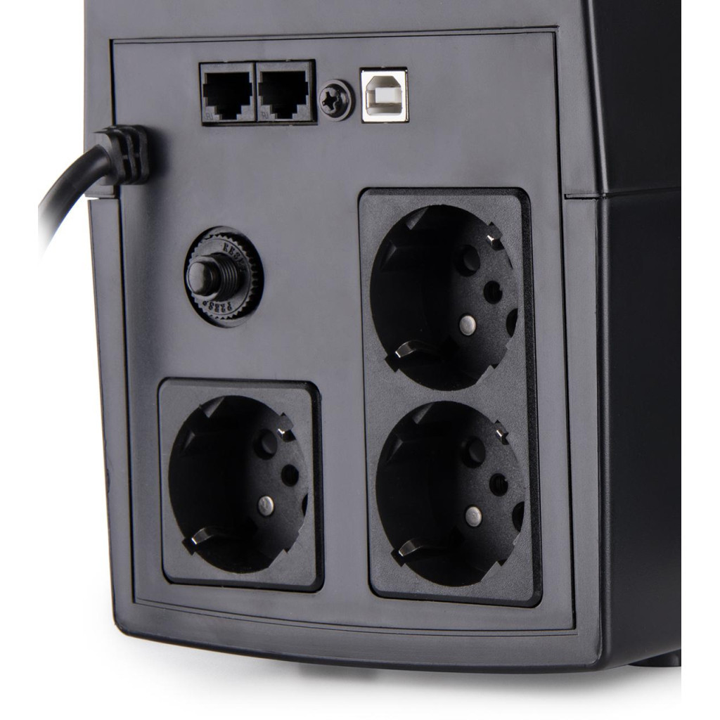 Пристрій безперебійного живлення Vinga LCD 1200VA plastic case with USB (VPC-1200PU) - зображення 8