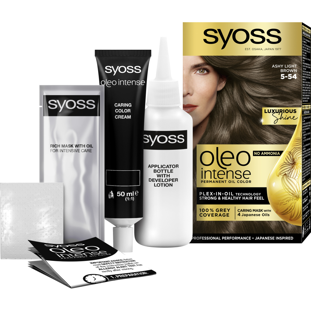 Фарба для волосся Syoss Oleo Intense 5-54 Холодний Світло-Каштановий 115 мл (9000101705201) - зображення 3