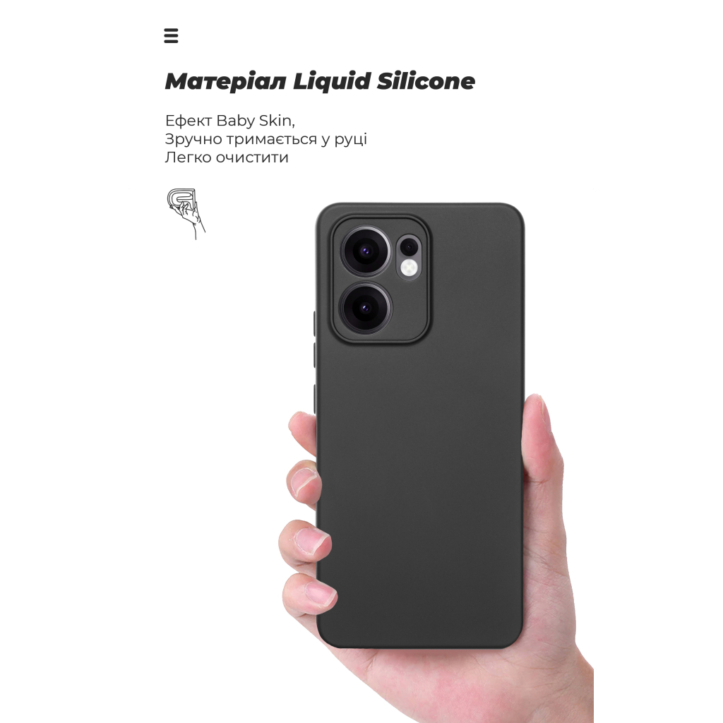 Чохол до мобільного телефона Armorstandart ICON OPPO Reno13 F 4G / Reno13 F 5G / Reno13 FS 5G Camera cover Black (ARM82930) - зображення 7