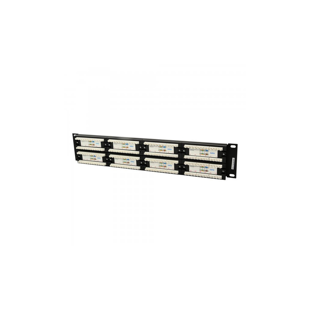 Патч-панель 19" 48xRJ-45 UTP cat.6, 2U, тип 110 Cablexpert (NPP-C648CM-001) - изображение 2
