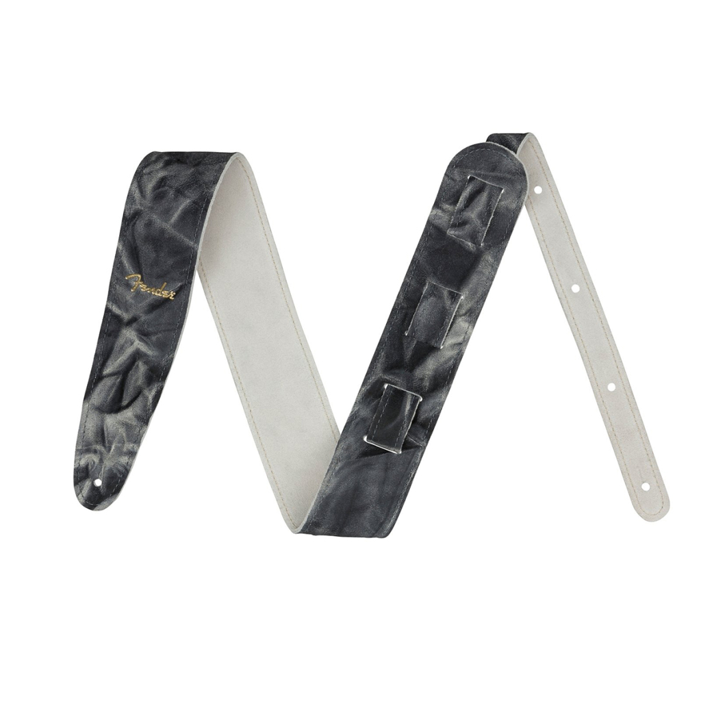Ремінь для гітари Fender Strap Tie Dye Leather Black (233402) - зображення 1