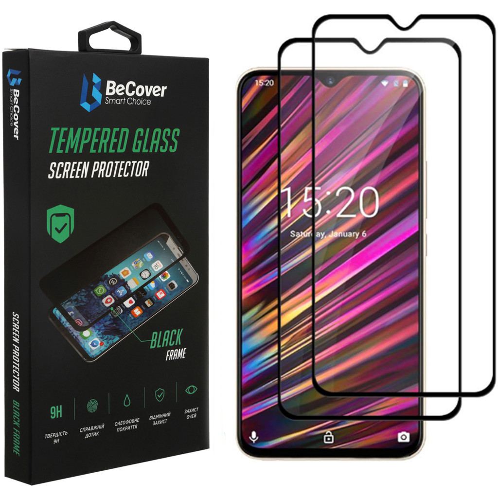 Скло захисне BeCover Doogee X95 Black (707358) - зображення 1