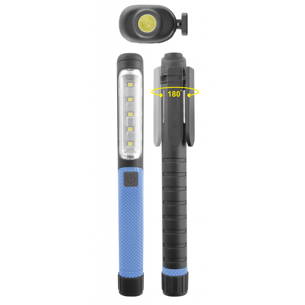Ліхтар Brevia LED Pen Light 5SMD+1W LED, 150lm, 3xAAA, блістер (11110) - зображення 2