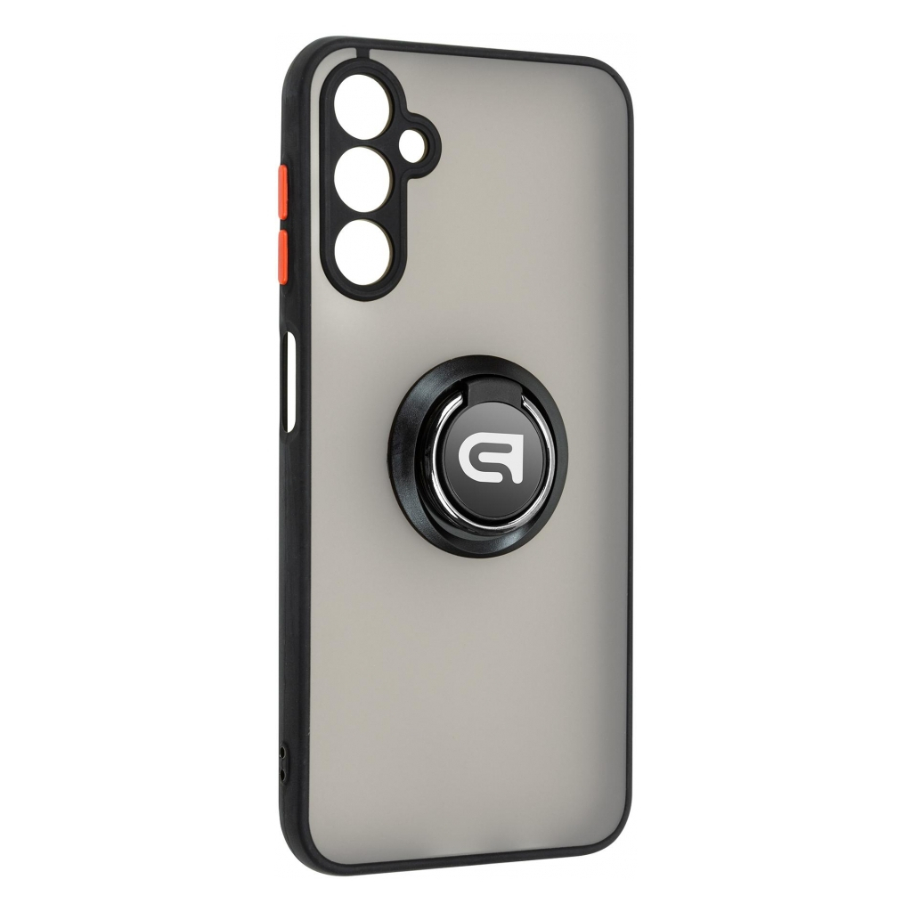 Чохол до мобільного телефона Armorstandart Frosted Matte Ring Samsung A14 4G / A14 5G Black (ARM68350) - зображення 1