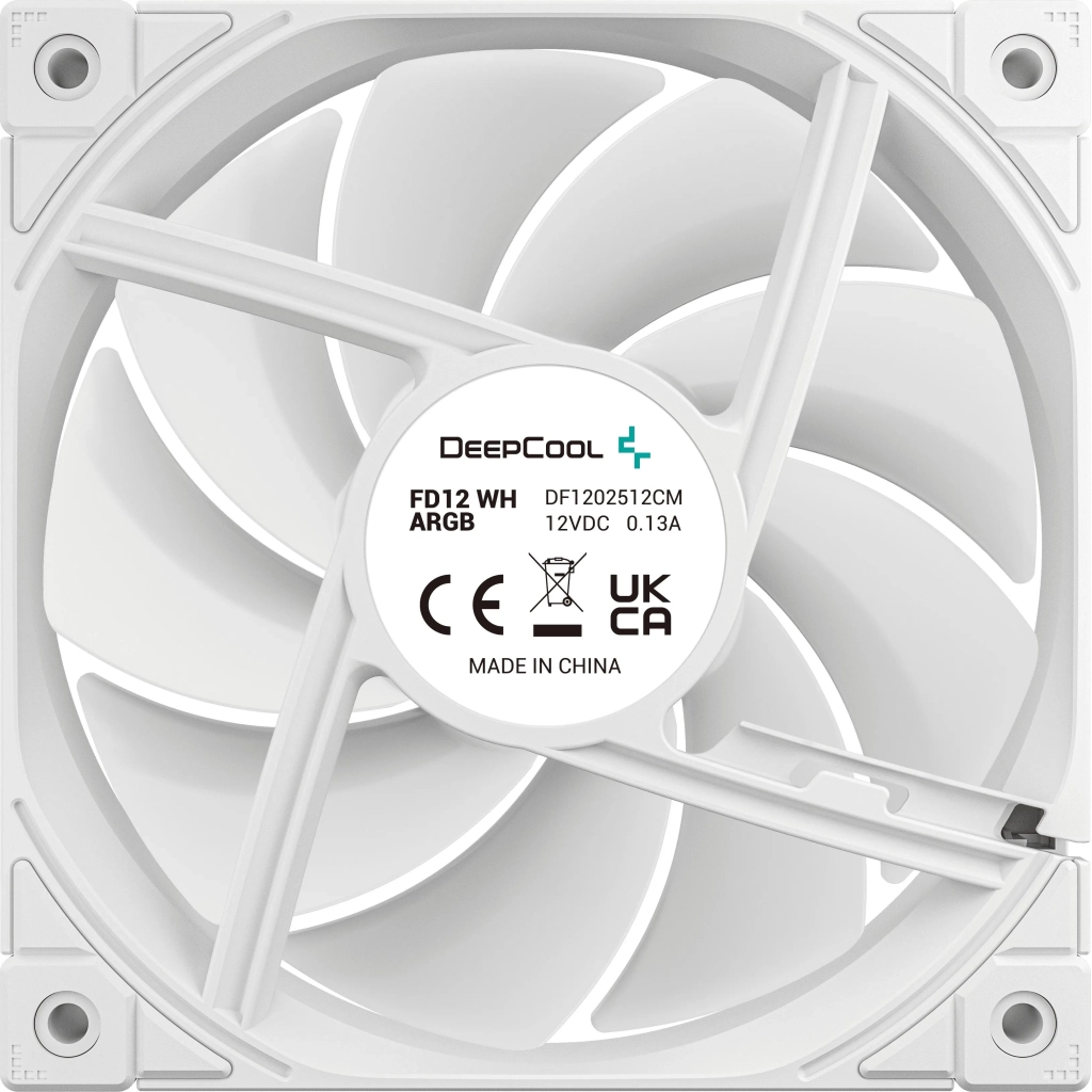 Кулер до корпусу Deepcool FD12 ARGB WH (R-FD12-WHAPN1-G) - зображення 7