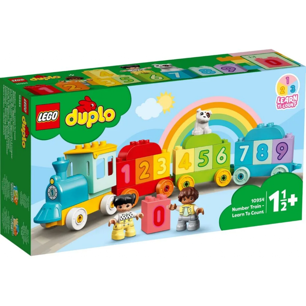 Конструктор LEGO Duplo Потяг із цифрами — вчимося рахувати 23 деталі (10954) - зображення 1