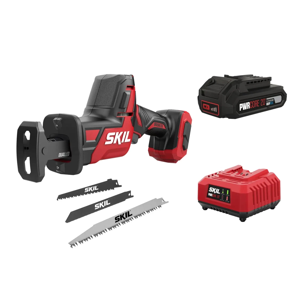 Шабельна пила Skil акумуляторна безщіткова 3475 CA Compact, 2.5Ah (SW1E3475CA+BC1E3110AA) - зображення 1