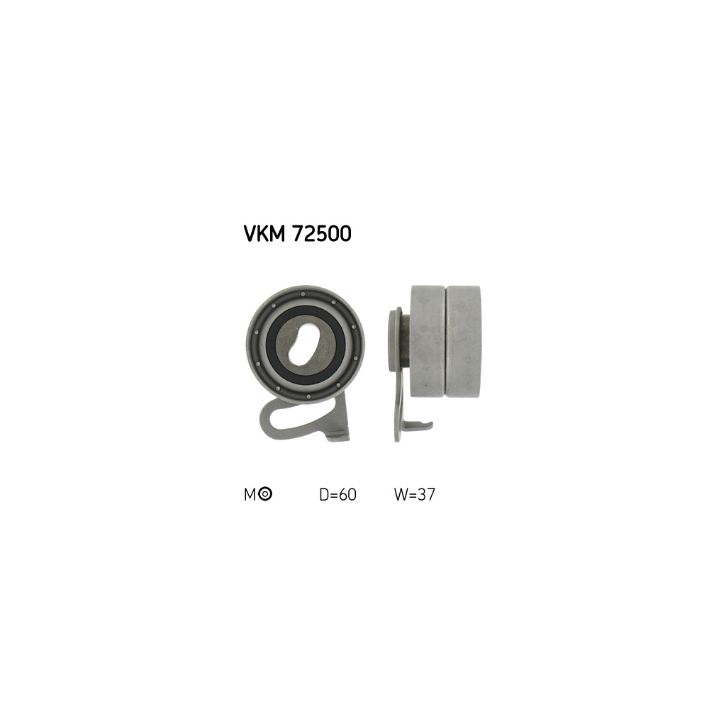 Ролик натягувача ременя SKF VKM 72500 - зображення 1