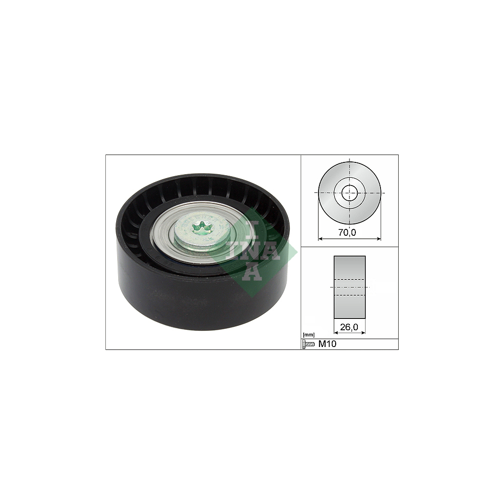 Ролик натягувача ременя INA 532 0434 10 - зображення 1