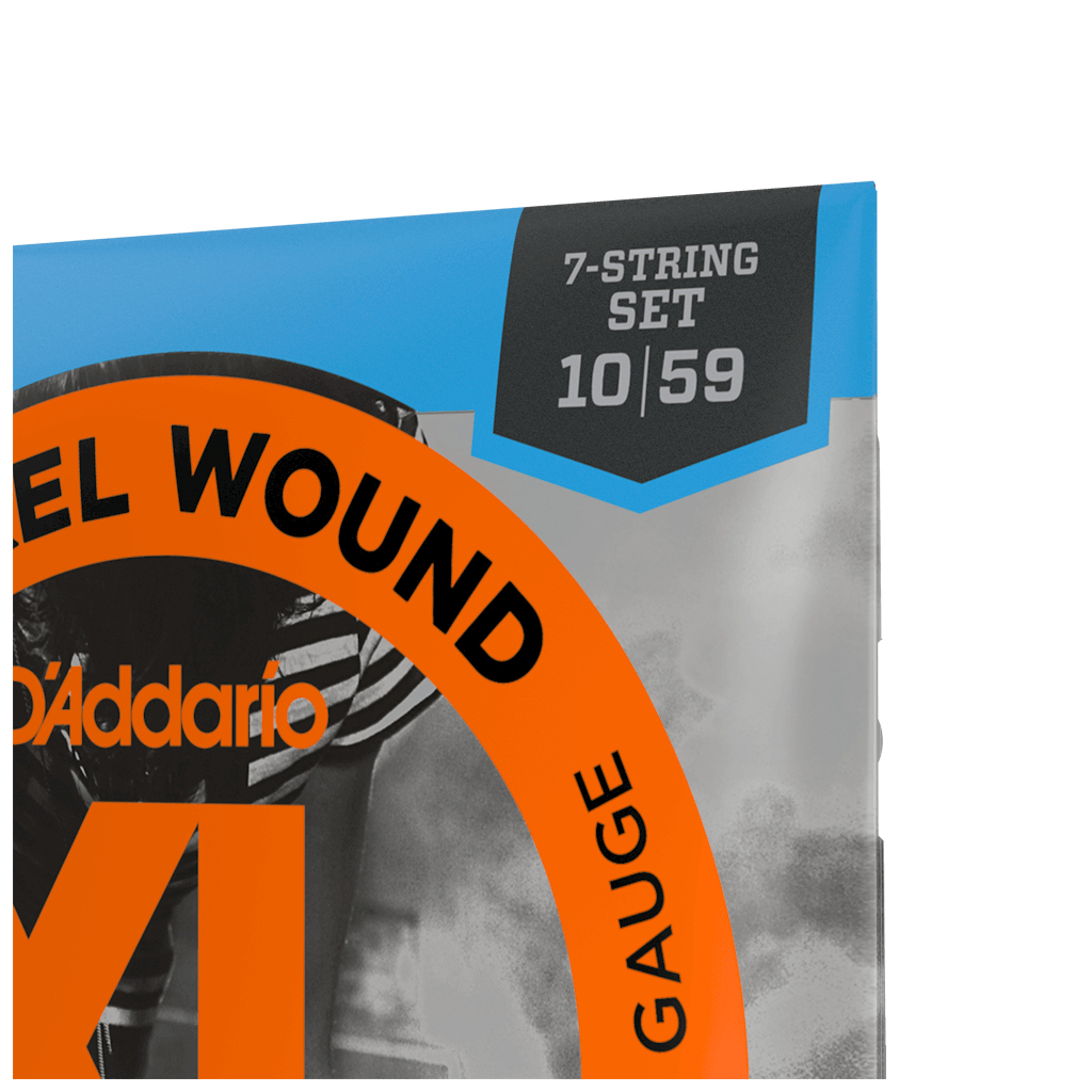 Струни для гітари D'Addario XL Nickel Wound Regular Light 7-String (10-59) (EXL110-7) - зображення 4