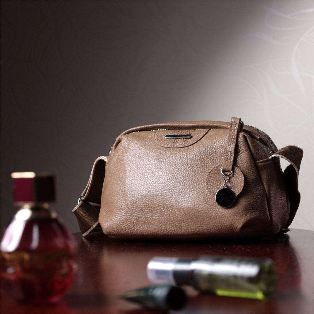 Сумка Vintage З натуральної шкіри Бежева (22594) - зображення 12