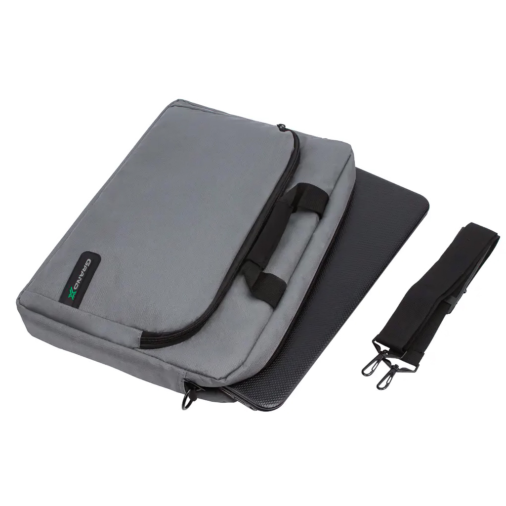 Сумка для ноутбука Grand-X 15.6'' SB-129 Grey Ripstop Nylon (SB-129G) - зображення 3