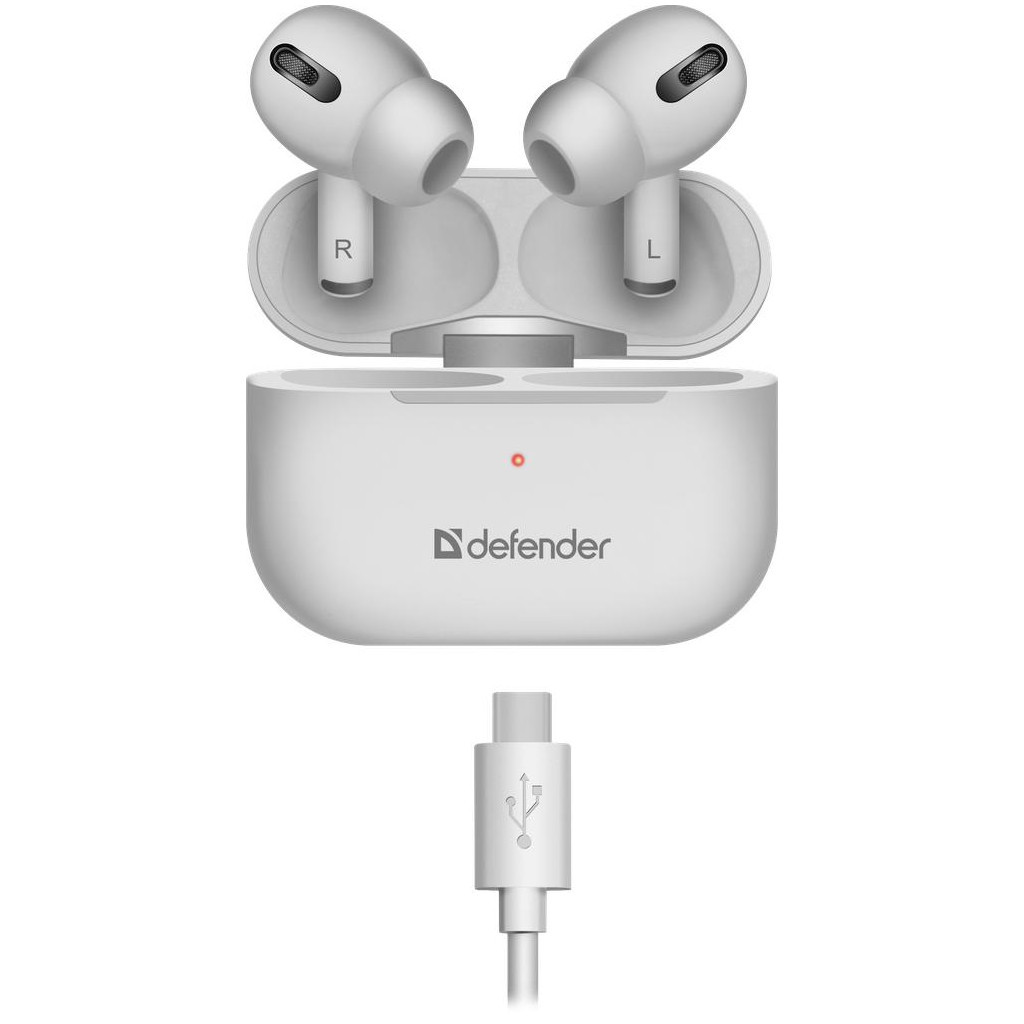 Навушники Defender Twins 636 TWS Pro Bluetooth White (63636) - зображення 2