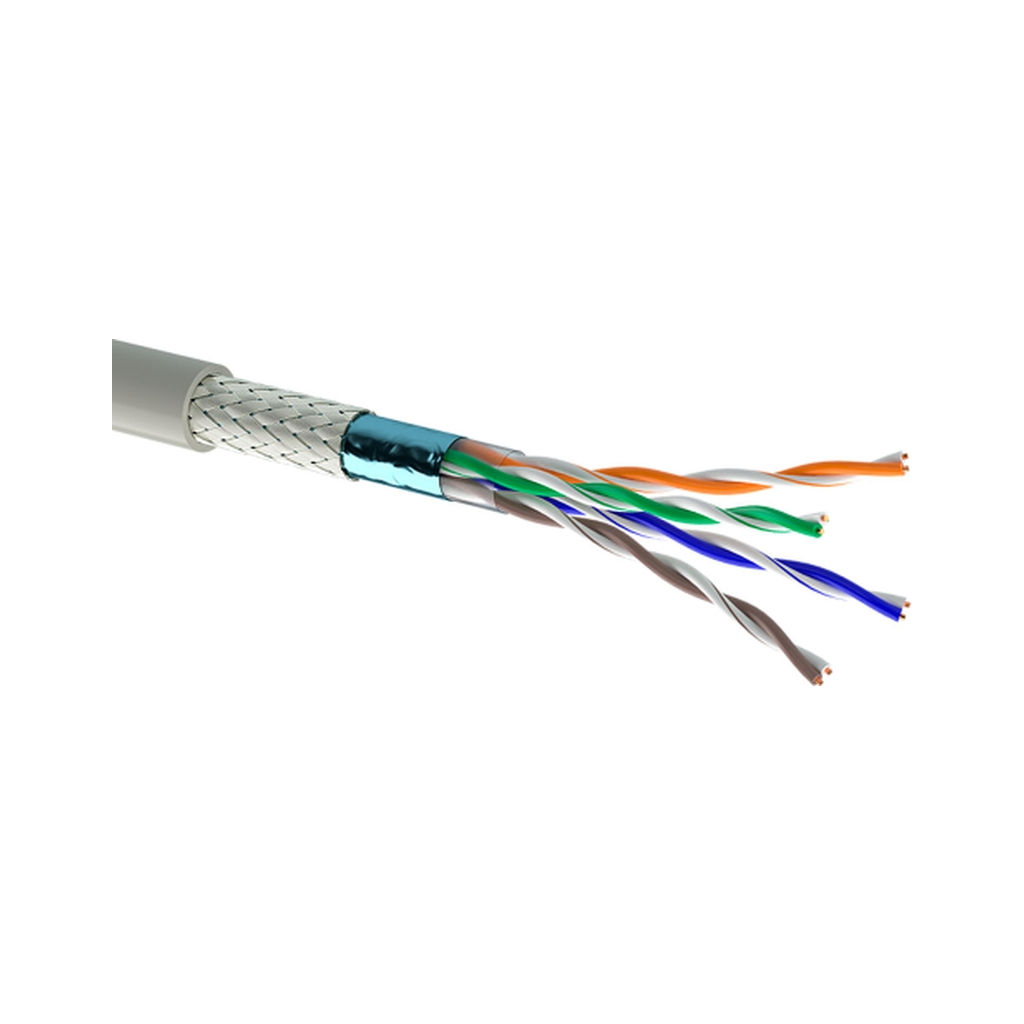 Кабель мережевий OK-Net OC-SFTP5E-BOX (КПВЕО-ВП (200) 4х2х0,51) - зображення 1