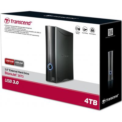 Зовнішній жорсткий диск 3.5" 4TB Transcend (TS4TSJ35T3) - зображення 4