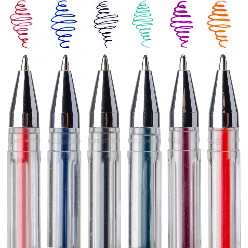 Ручка гелева Yes Classic набір 6 шт (420371) - зображення 3