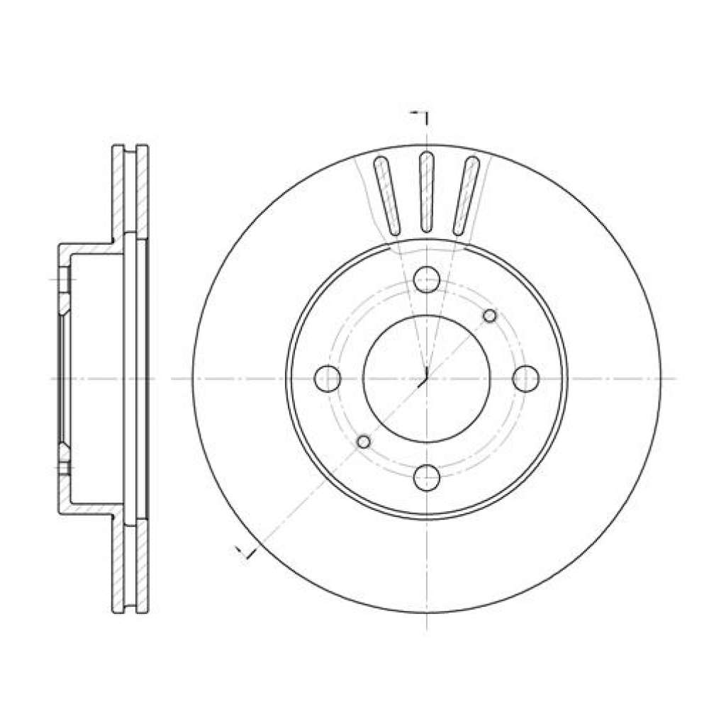 Гальмівний диск REMSA 6557.10 - зображення 1