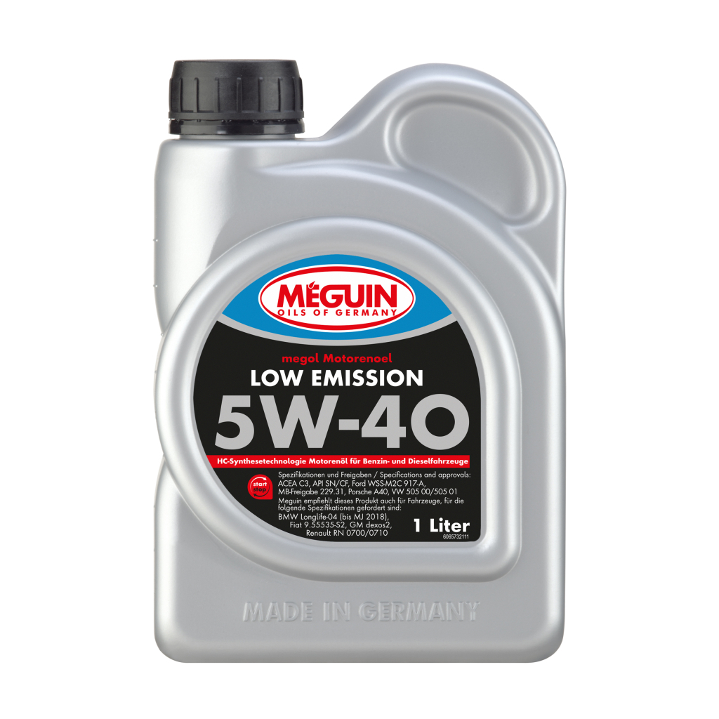 Моторна олива Meguin LOW EMISSION SAE 5W-40 1л (6573) - изображение 1