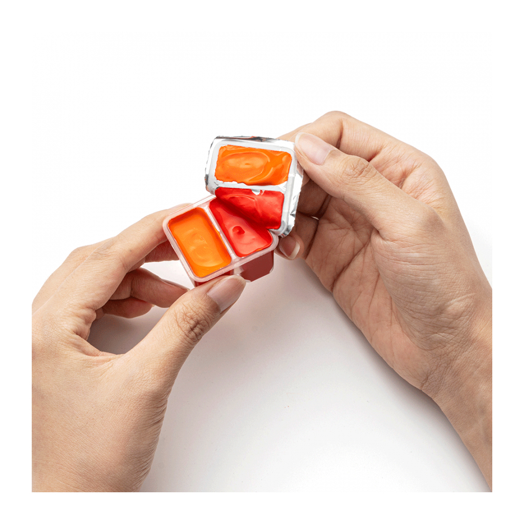 Гуашеві фарби HIMI Twin Cup 36*12мл, фіолетовий пластик.пенал (6976939682560) - зображення 8