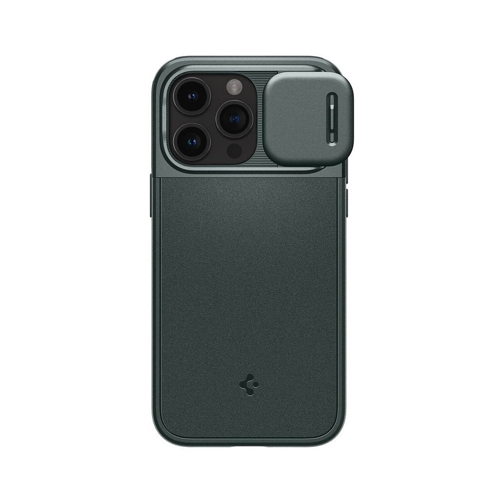 Чохол до мобільного телефона Spigen Apple iPhone 15 Pro Max Optik Armor MagFit Abyss Green (ACS06600) - зображення 2