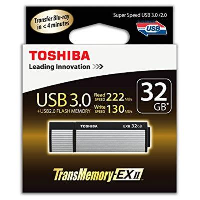 USB флеш накопичувач Toshiba 32GB Oshumi EX-|| Silver USB 3.0 (THNV32OSUSIL(8) - зображення 3
