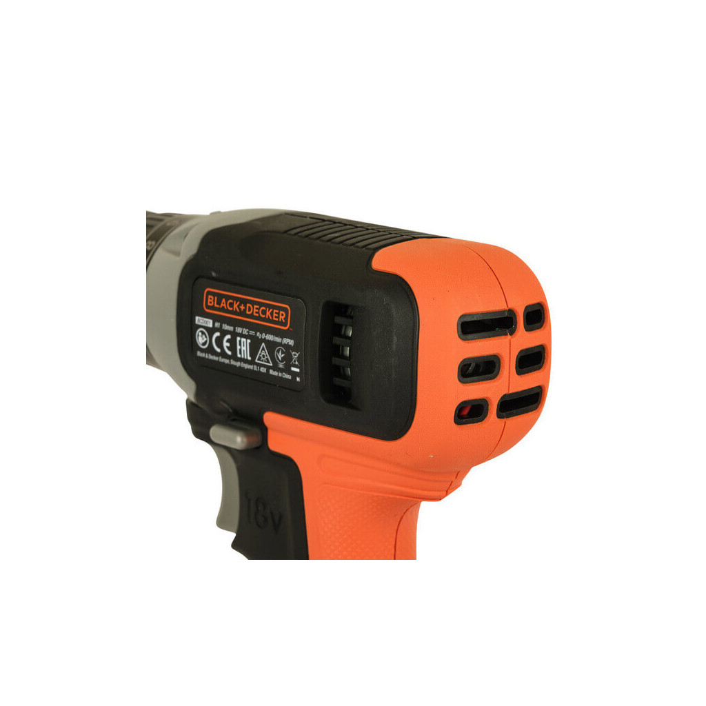 Шуруповерт Black&Decker 18 В Li-Ion, 1.5Ah, 600 об/хв, 1,2 кг (BCD001C1) - изображение 8
