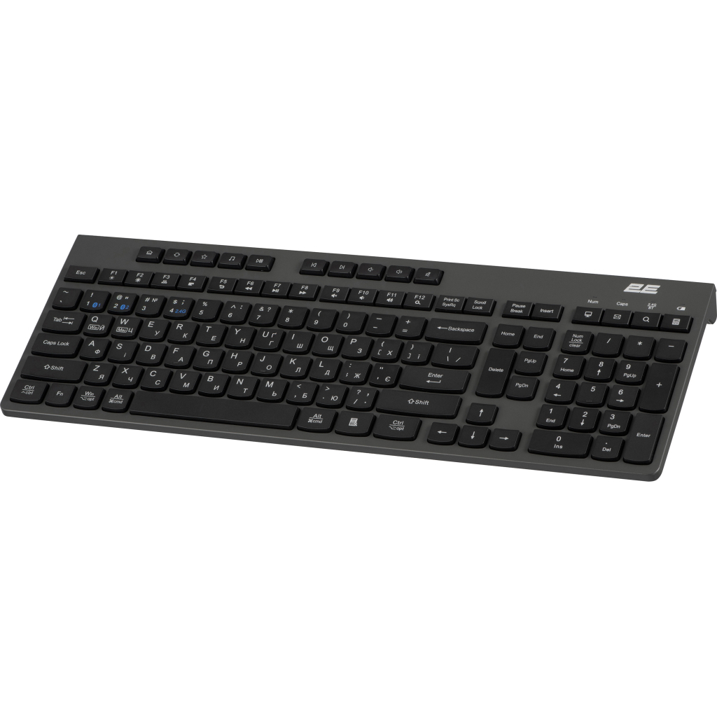 Клавіатура 2E KS280 Wireless/Bluetooth Black-Gray (2E-KS280WBGR_UA) - зображення 8