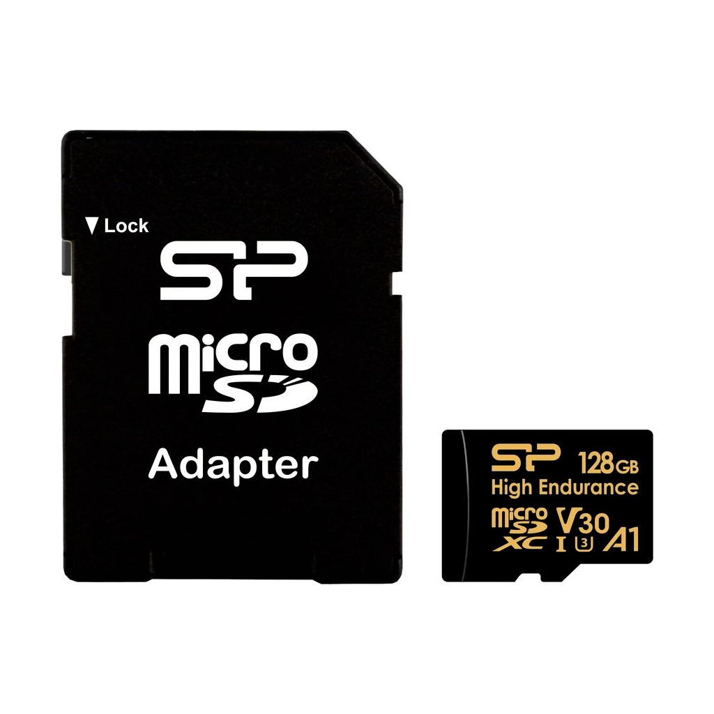 Карта пам'яті Silicon Power 128GB microSDXC class 10 UHS-I U3 V30 A1 High Endurance (SP128GBSTXDV3V1HSP) - зображення 2