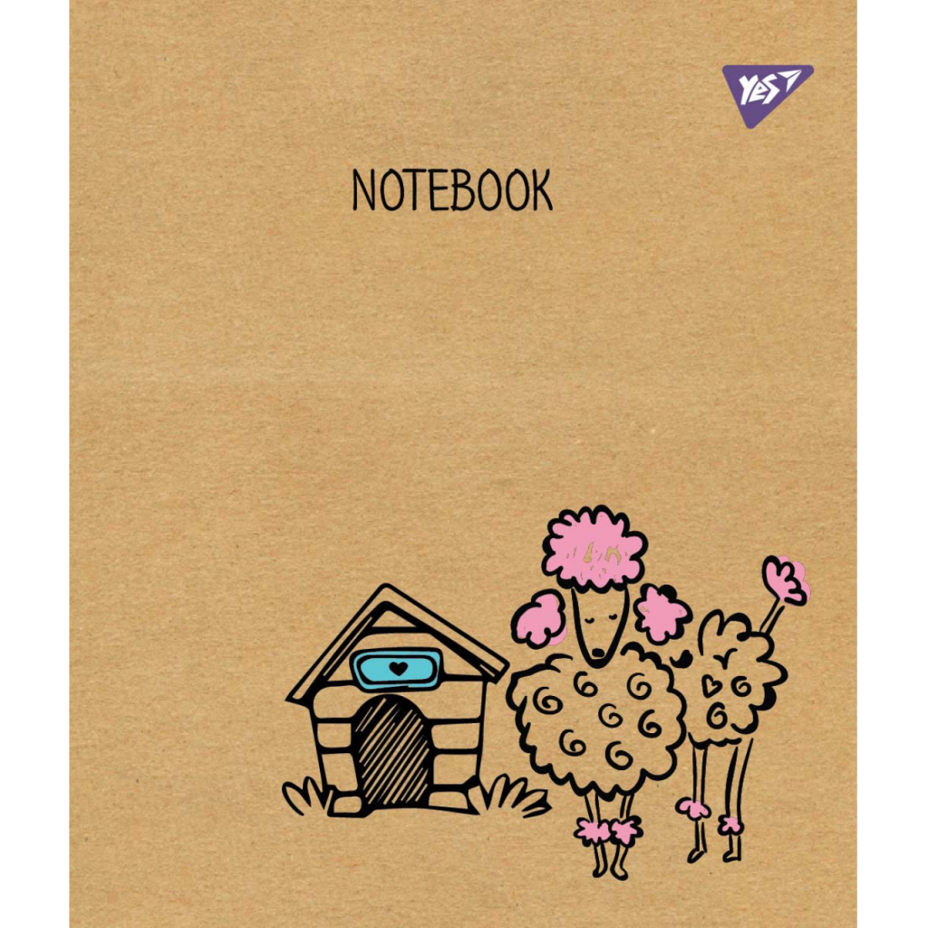 Зошит Yes А5 Sketch Animal Крафт 18 аркушів клітинка (765078) - зображення 4