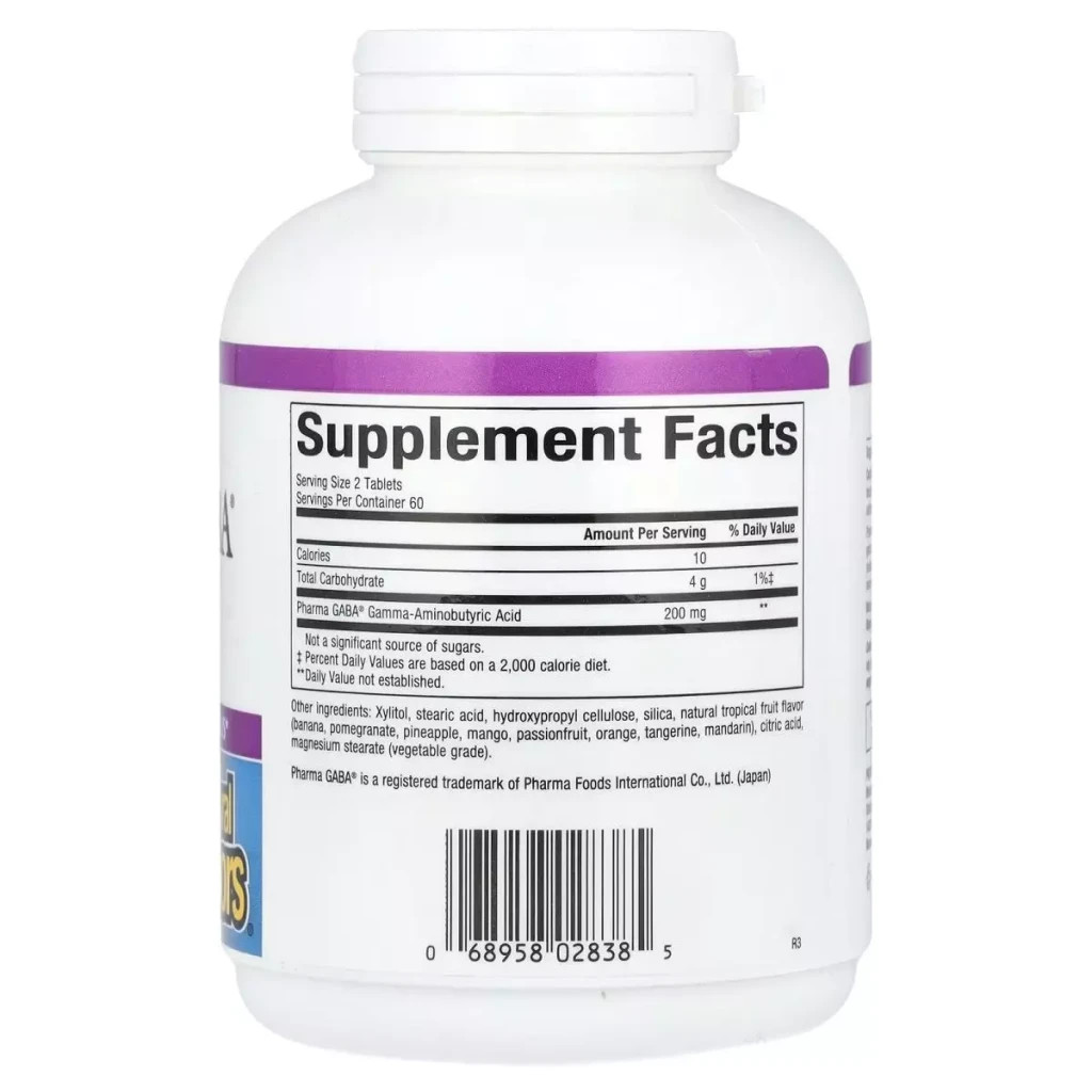 Амінокислота Natural Factors GABA (Гамма-аміномасляна кислота), 100 мг, Stress Relax, Pharma GABA, 1 (NFS-02838) - зображення 2