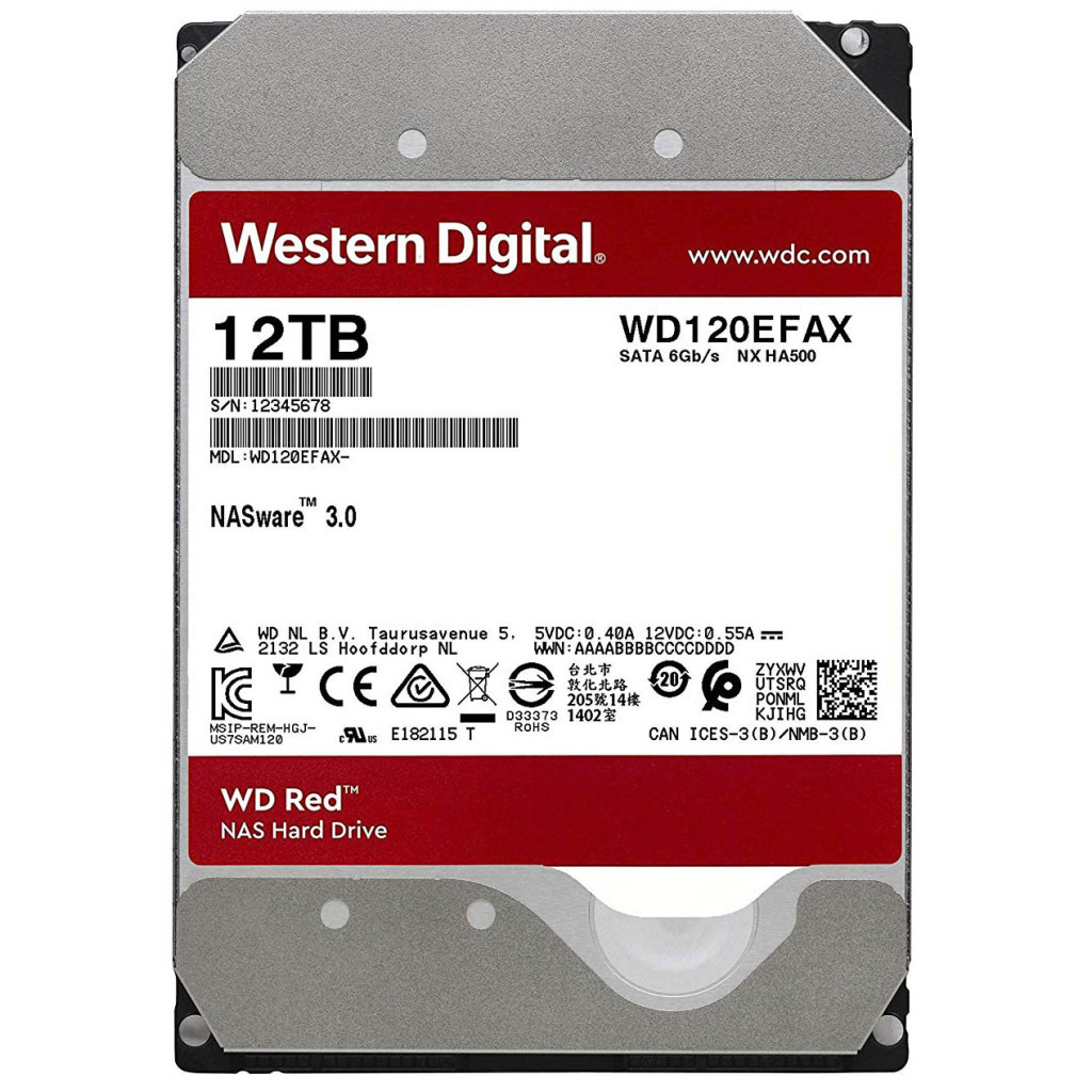 Жорсткий диск 3.5" 12TB WD (WD120EFAX) - зображення 3