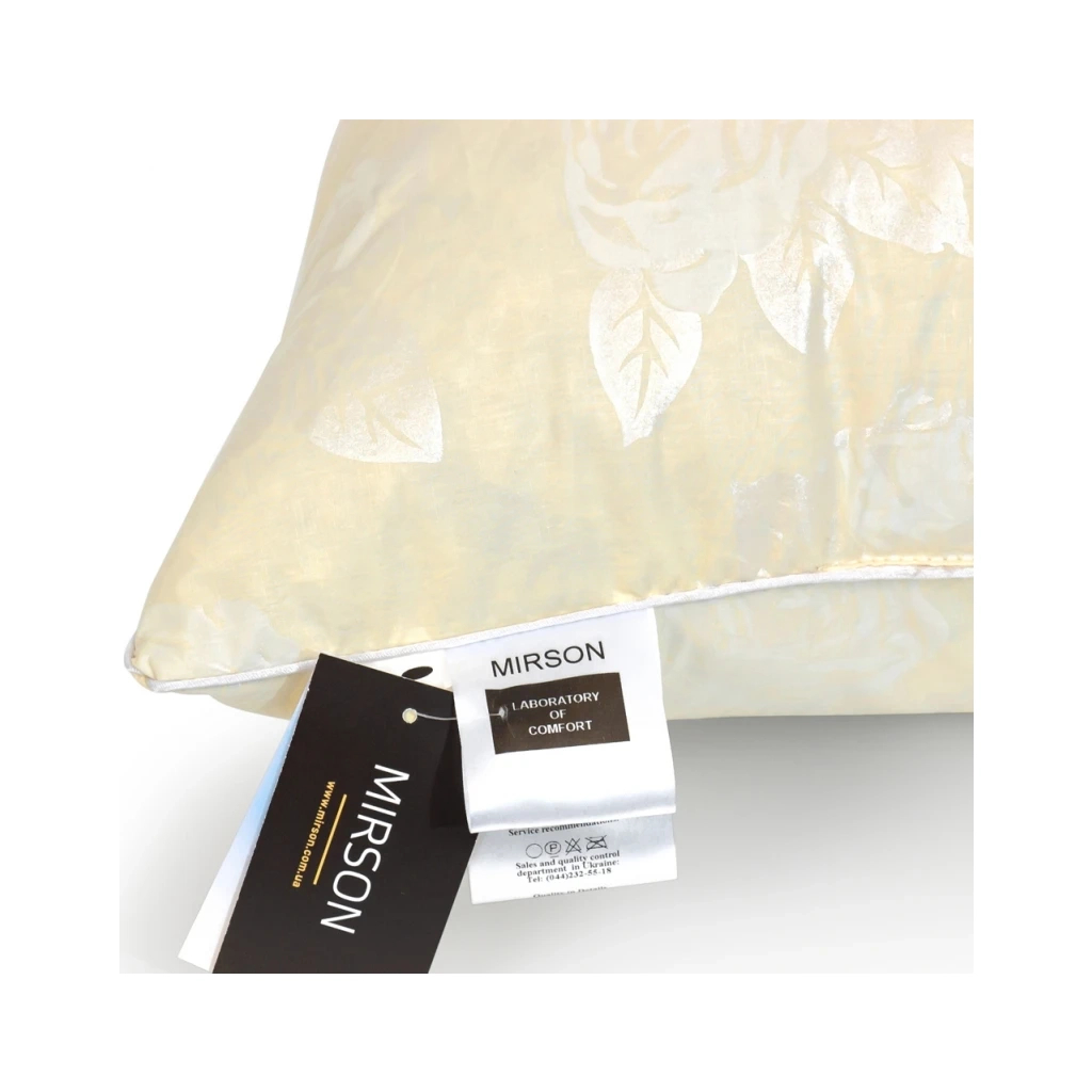 Подушка MirSon пухова 30% пух №2768 Extra пружна 60х60 см (2200005194133) - зображення 2