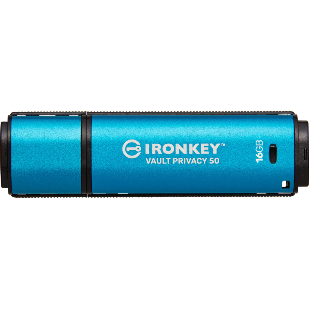 USB флеш накопичувач Kingston 16GB IronKey Vault Privacy 50 Blue USB 3.2 (IKVP50/16GB) - зображення 3