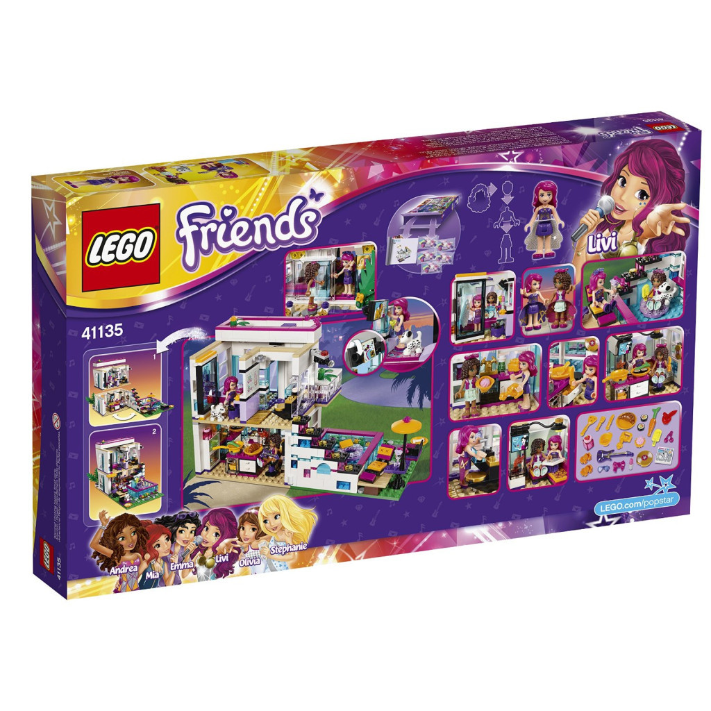Конструктор LEGO Friends Поп-зірка Дім Ліві (41135) - зображення 12