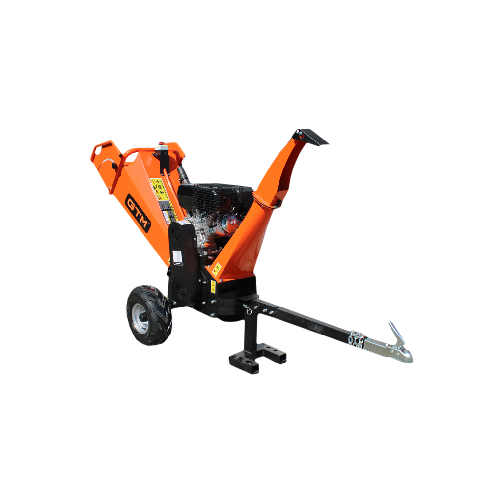 Садовий подрібнювач GTM бензиновий GS15002 15к.с., діам.гілок до 12см, барабан (GS15002) - зображення 1