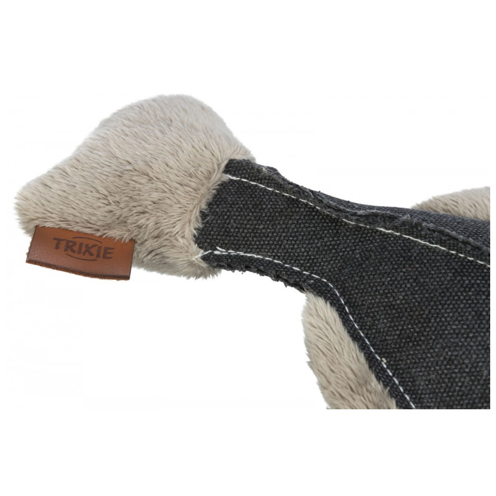 Іграшка для собак Trixie BE NORDIC Камбала Хаджо зі звуком 35 см сіра (4047974360613) - зображення 3