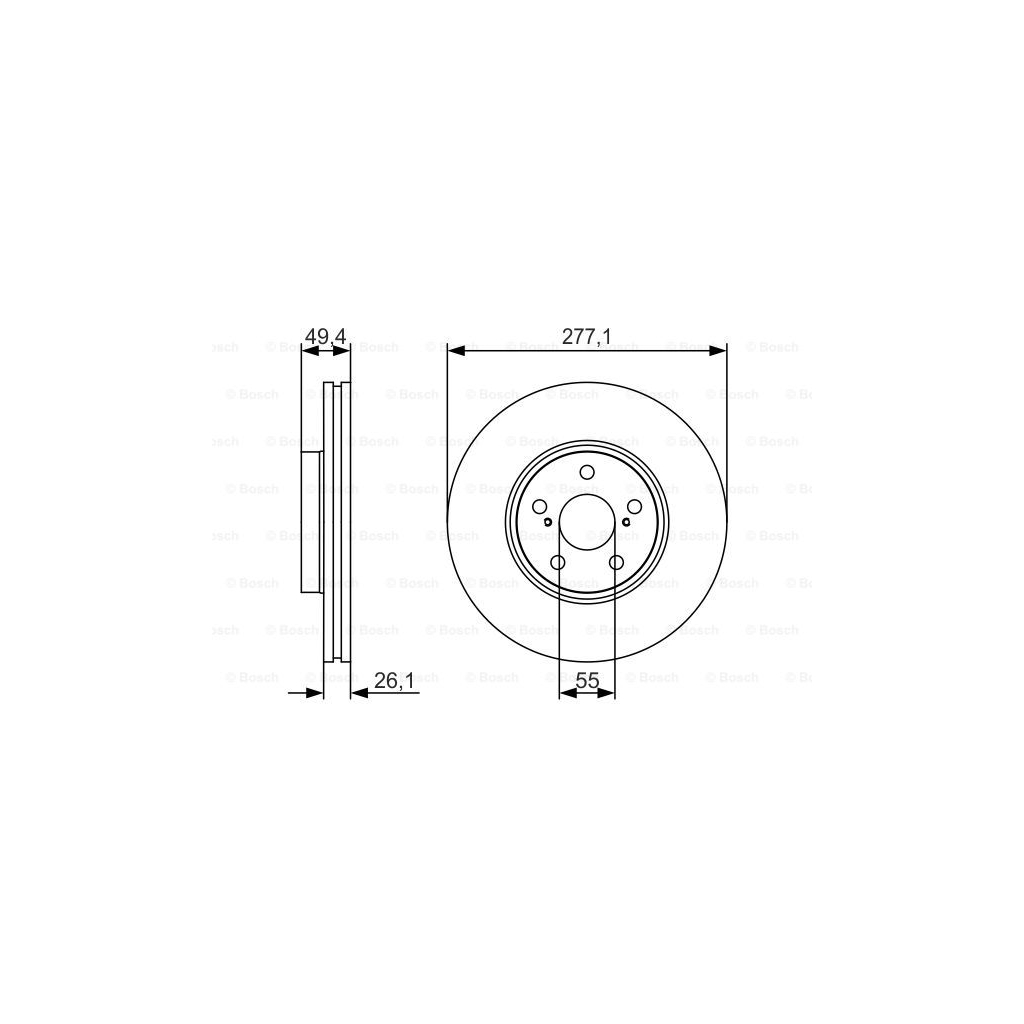 Гальмівний диск Bosch 0 986 479 S09 - зображення 5