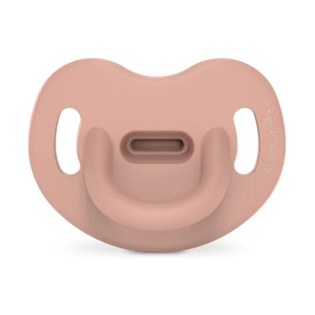 Пустушка Suavinex Colour Essence силіконова, анатомічна, 6-18 міс. нюдова (308080) - зображення 2