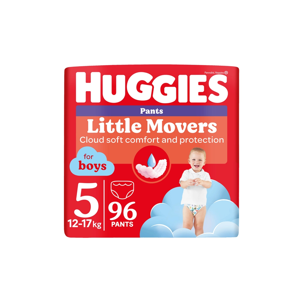 Підгузки Huggies Little Movers/Pants 5 (12-17 кг) для хлопчиків 96 шт (5029054568163) - зображення 1
