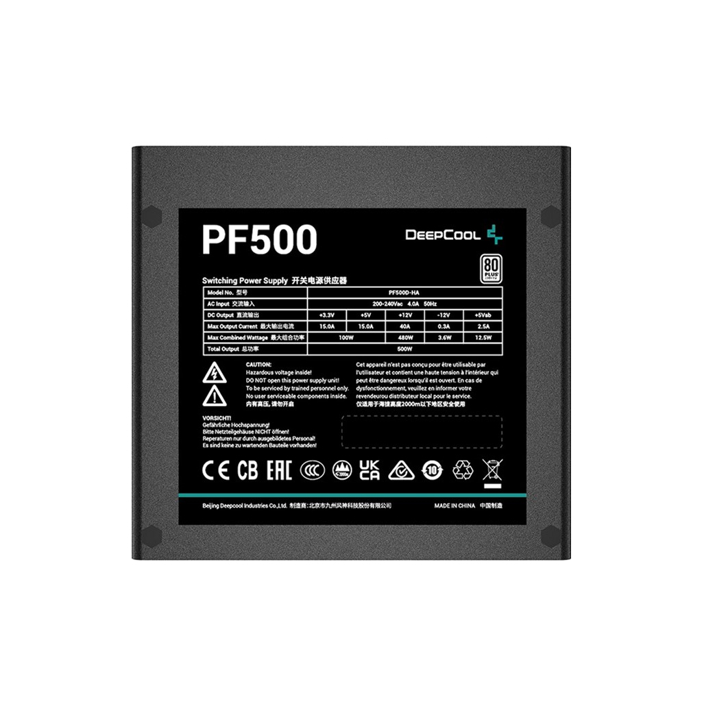 Блок живлення Deepcool 500W PF500 (R-PF500D-HA0B-EU) - зображення 3