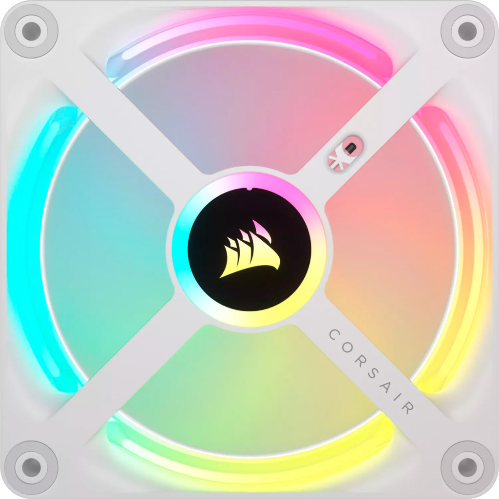 Кулер до корпусу Corsair iCUE Link QX120 RGB PWM PC Fans Starter Kit with iCUE Link System Hub W (CO-9051006-WW) - зображення 3