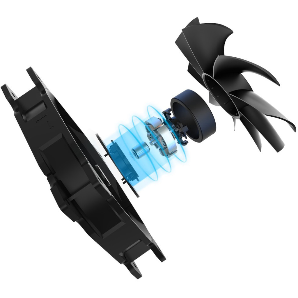 Кулер до корпусу PcCooler DN 120 BK 3in1 - зображення 5