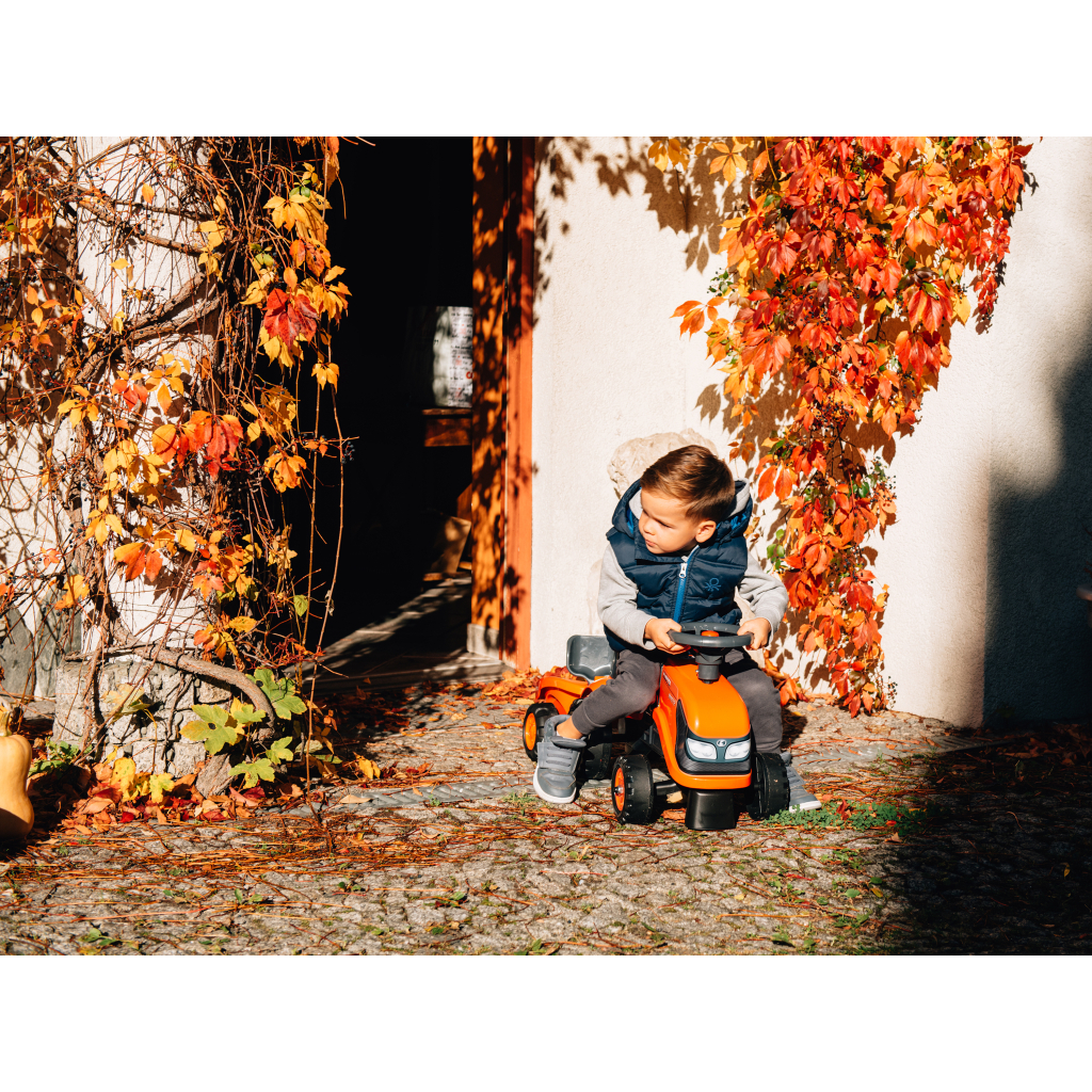 Чудомобіль Falk Kubota трактор з причепом Жовтогарячий (260C) - изображение 5