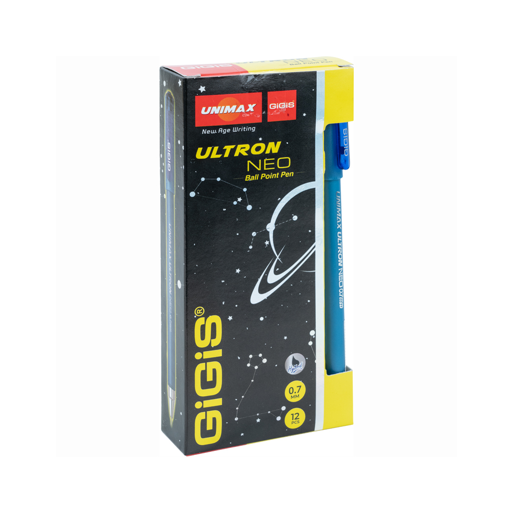 Ручка кулькова Unimax Ultron Neo 2х, синя (UX-150-02) - зображення 3