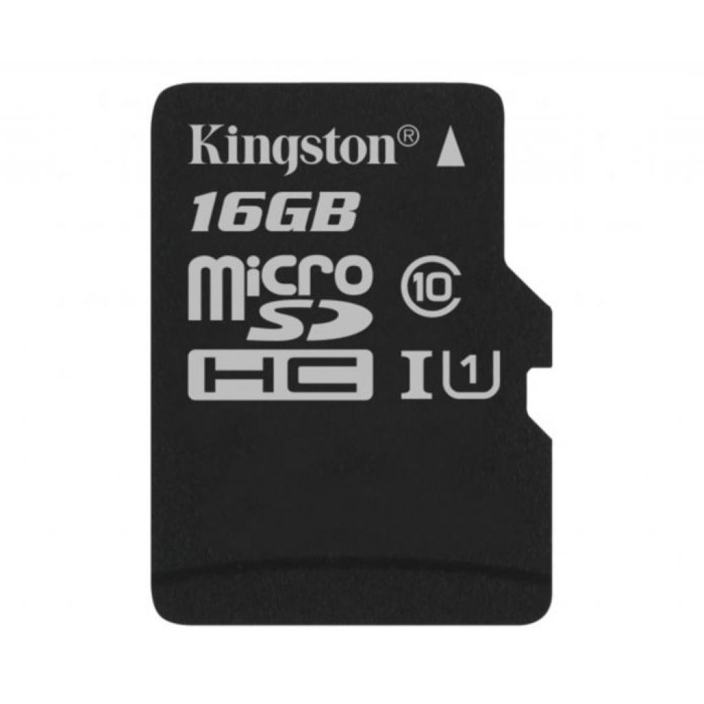 Карта пам'яті Kingston 16GB microSDHC class 10 Canvas Select Plus 100R A1 (SDCS2/16GBSP) - зображення 1
