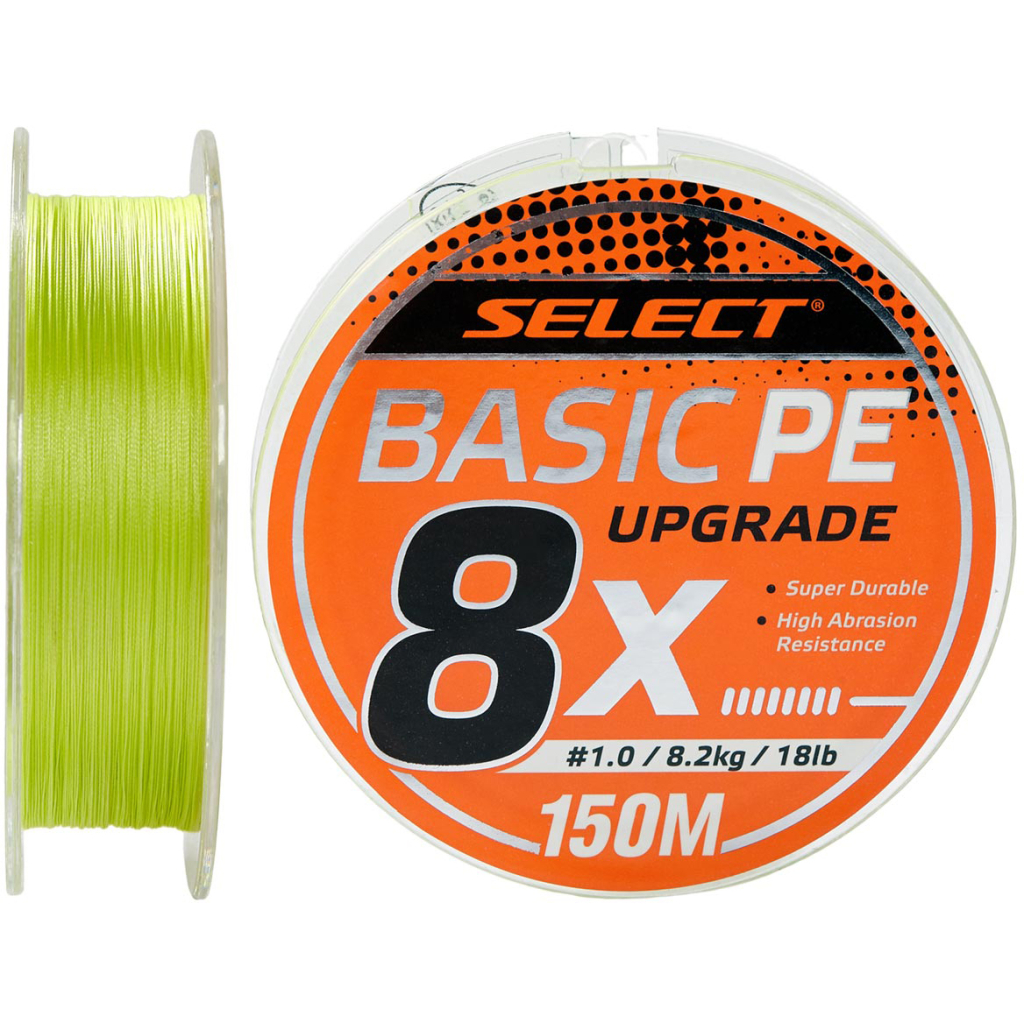 Шнур Select Basic PE 8x 150m Light Green 1.5/0.18mm 22lb/10kg (1870.31.41) - зображення 1