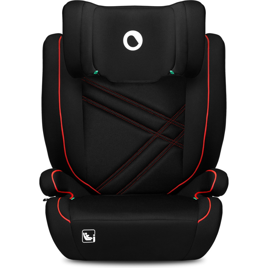Автокрісло Lionelo Hugo I-Size Sporty Black чорне з червоним (LO-HUGO I-SIZE SPORTY BLACK) - зображення 4