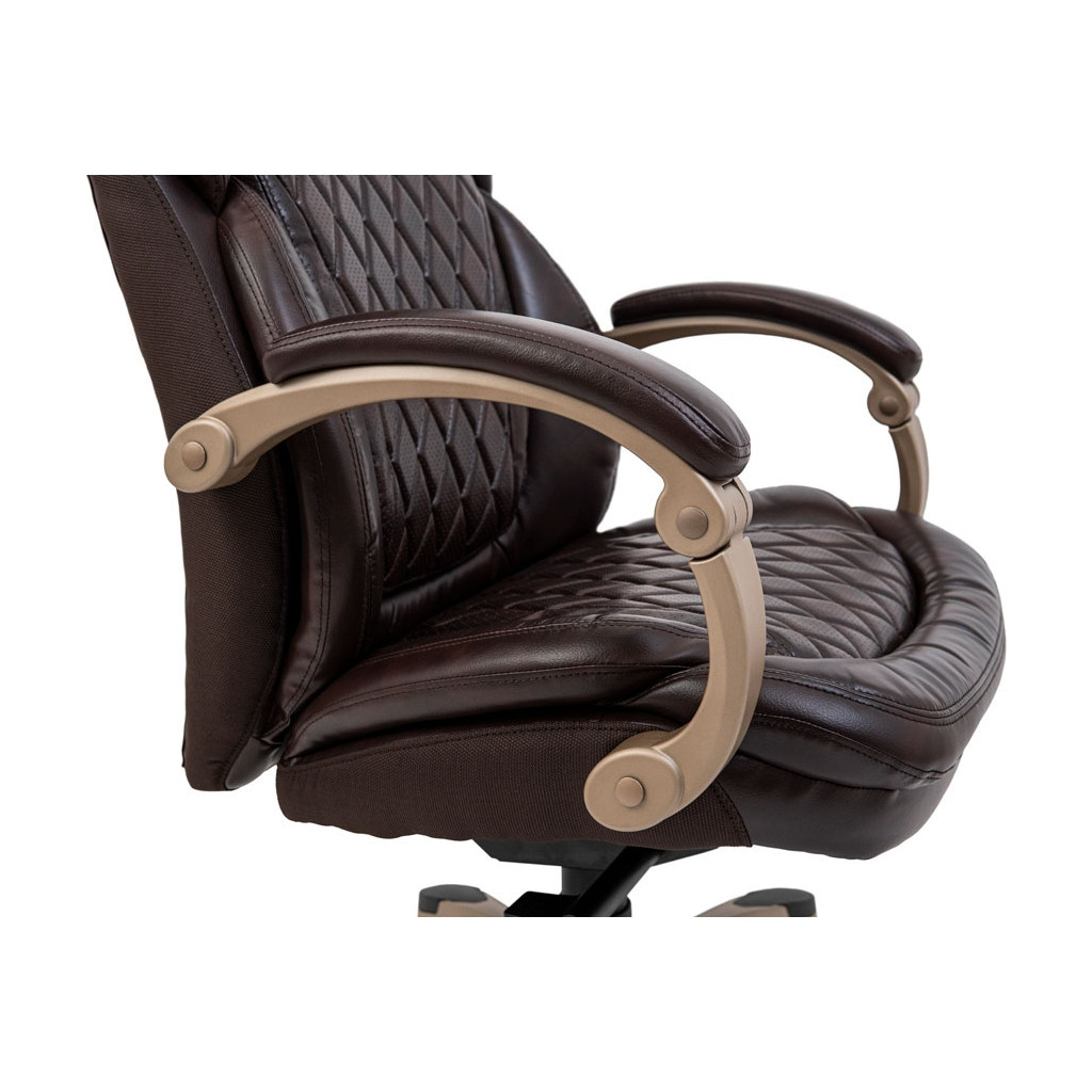 Офісне крісло Richman Преміо Пластик Річ Synchro Шкіра Спліт Темно-коричнева (R00000042322) - зображення 9