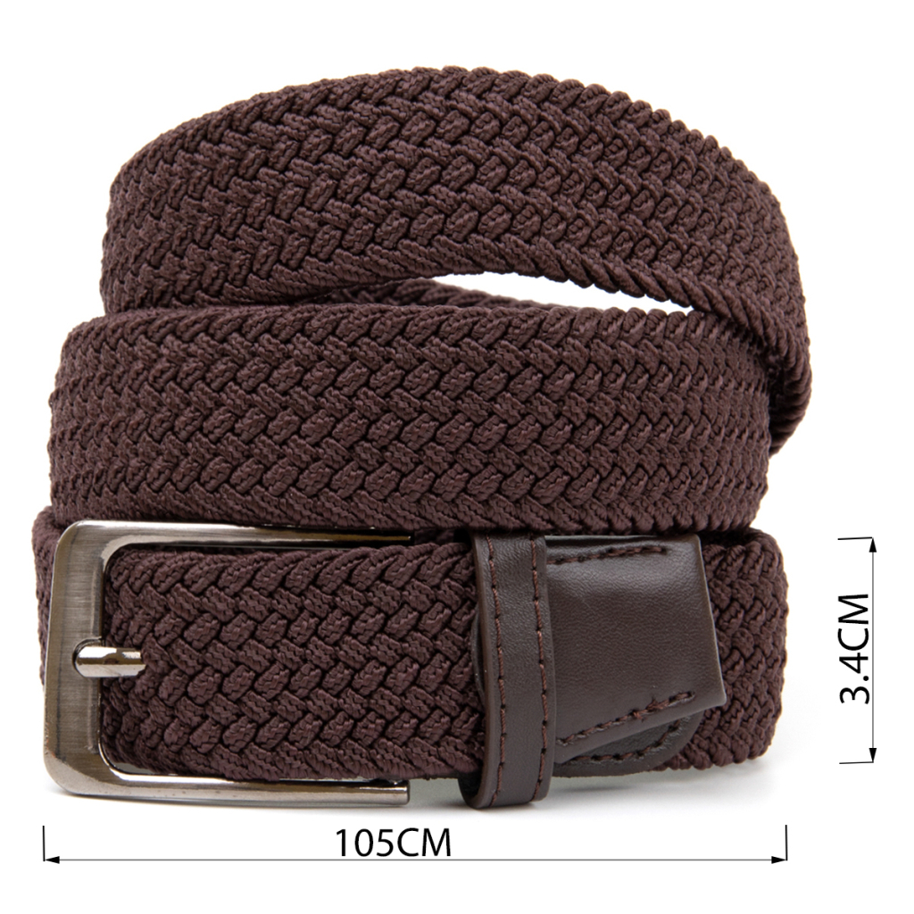 Ремінь Vintage Текстильний чоловічий Коричневий (20523) - зображення 3